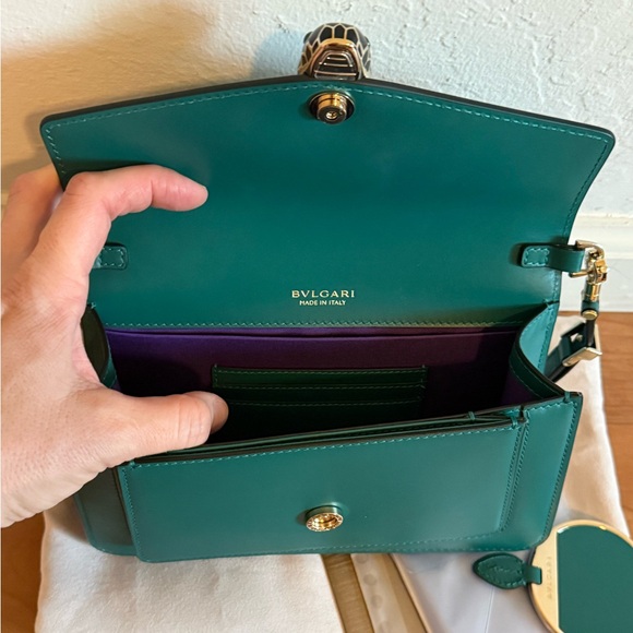 💚 Bvlgari Serpenti East West Shoulder Bag 💚 - Picture 8 of 13